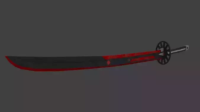 SciFi Samurai Sword 5 - Flame Blade
