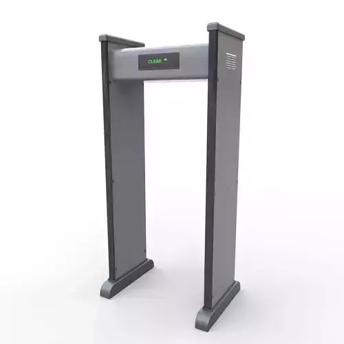 Security Metal Detector - PBR Low-poly 3D model