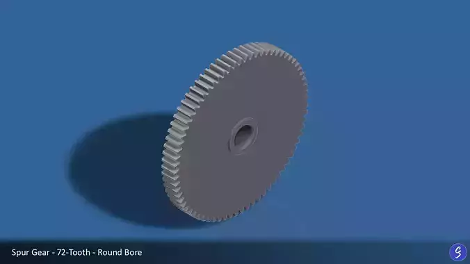 72-Tooth Spur Gear 03 3D print model