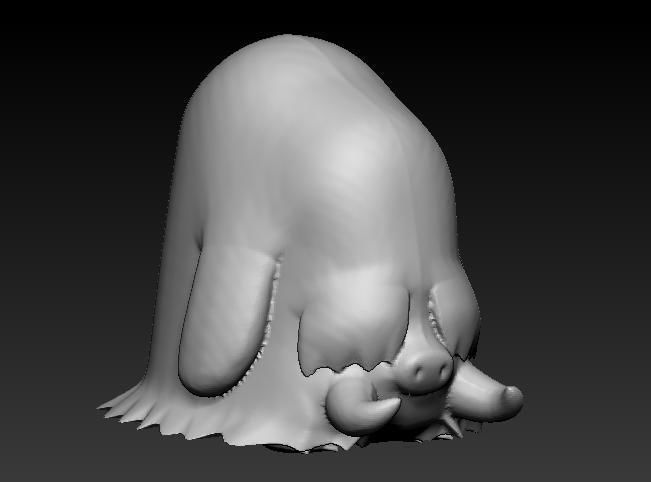 Pokemon Swinub Piloswine Mamoswine 3D print model_9