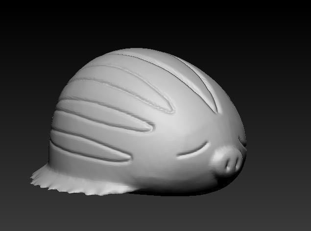 Pokemon Swinub Piloswine Mamoswine 3D print model_8