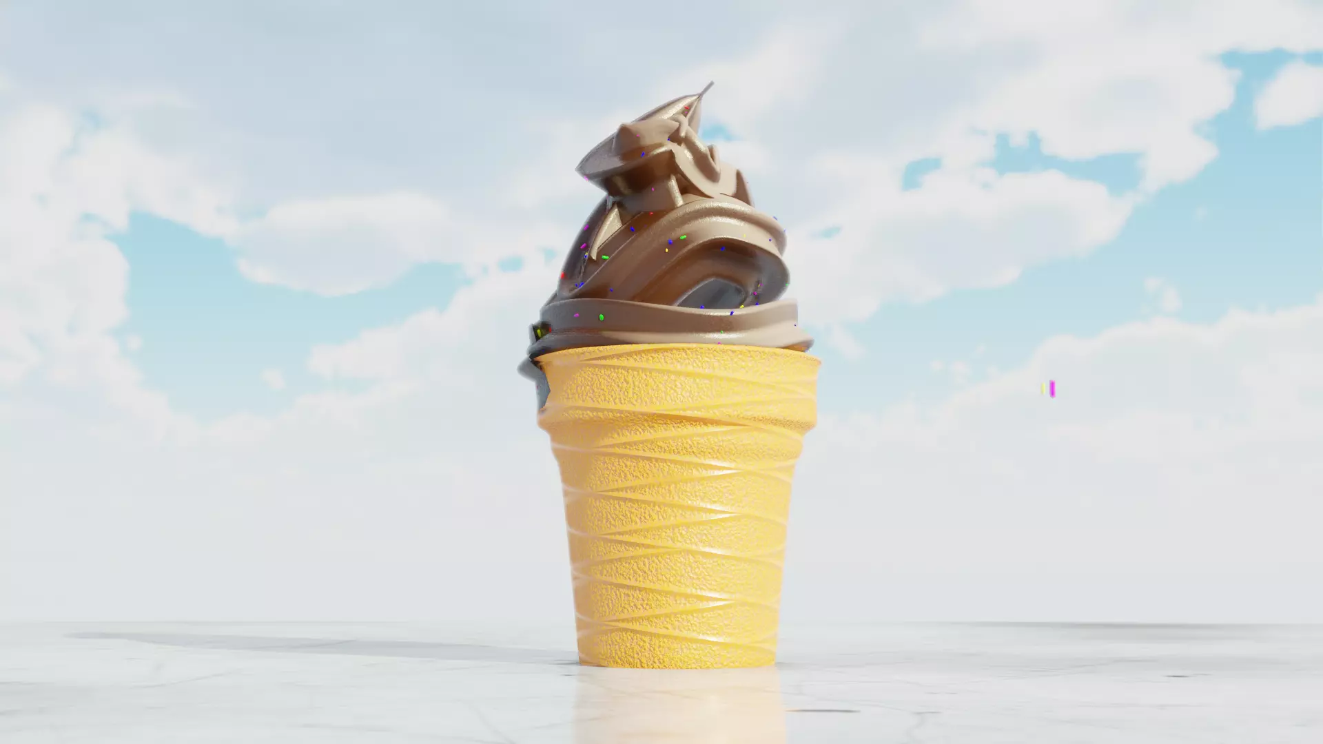 Ice Cream Free low-poly 3D model