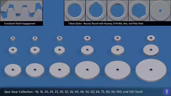 Spur Gear Collection 03 