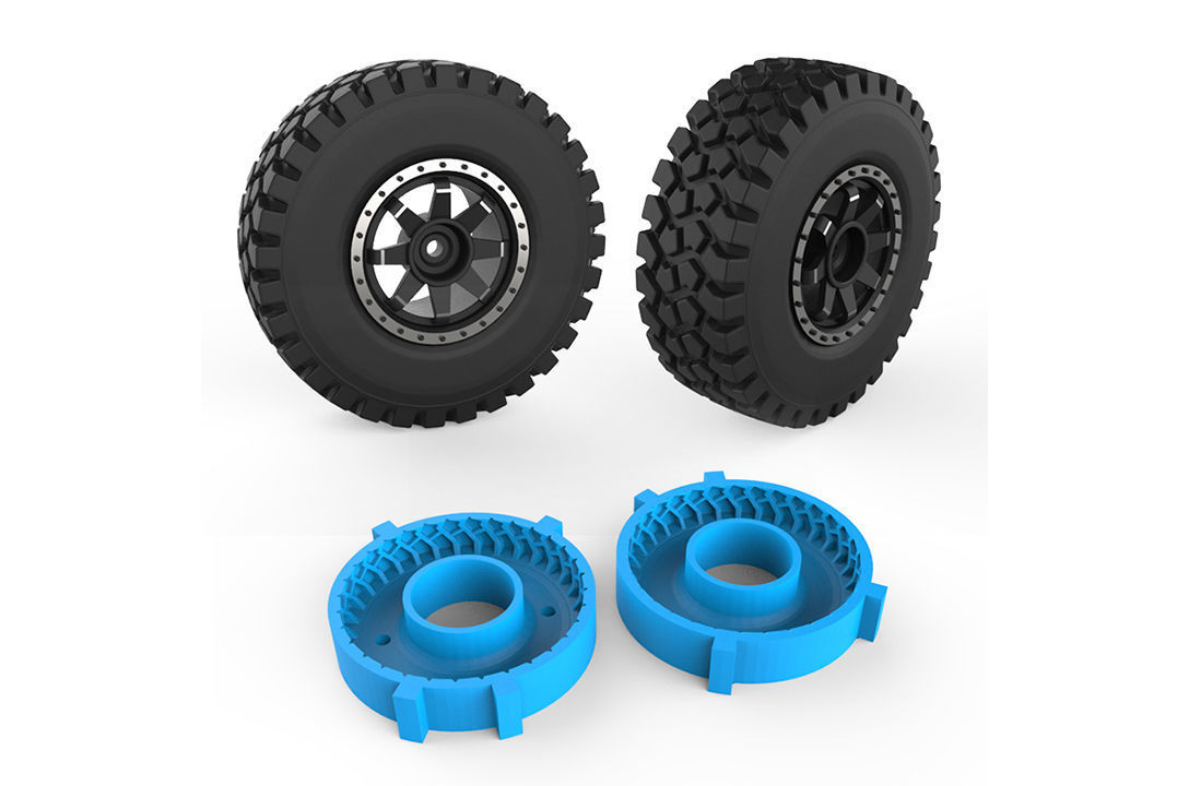 Rough Terrain Tire Mold 3D print model_1