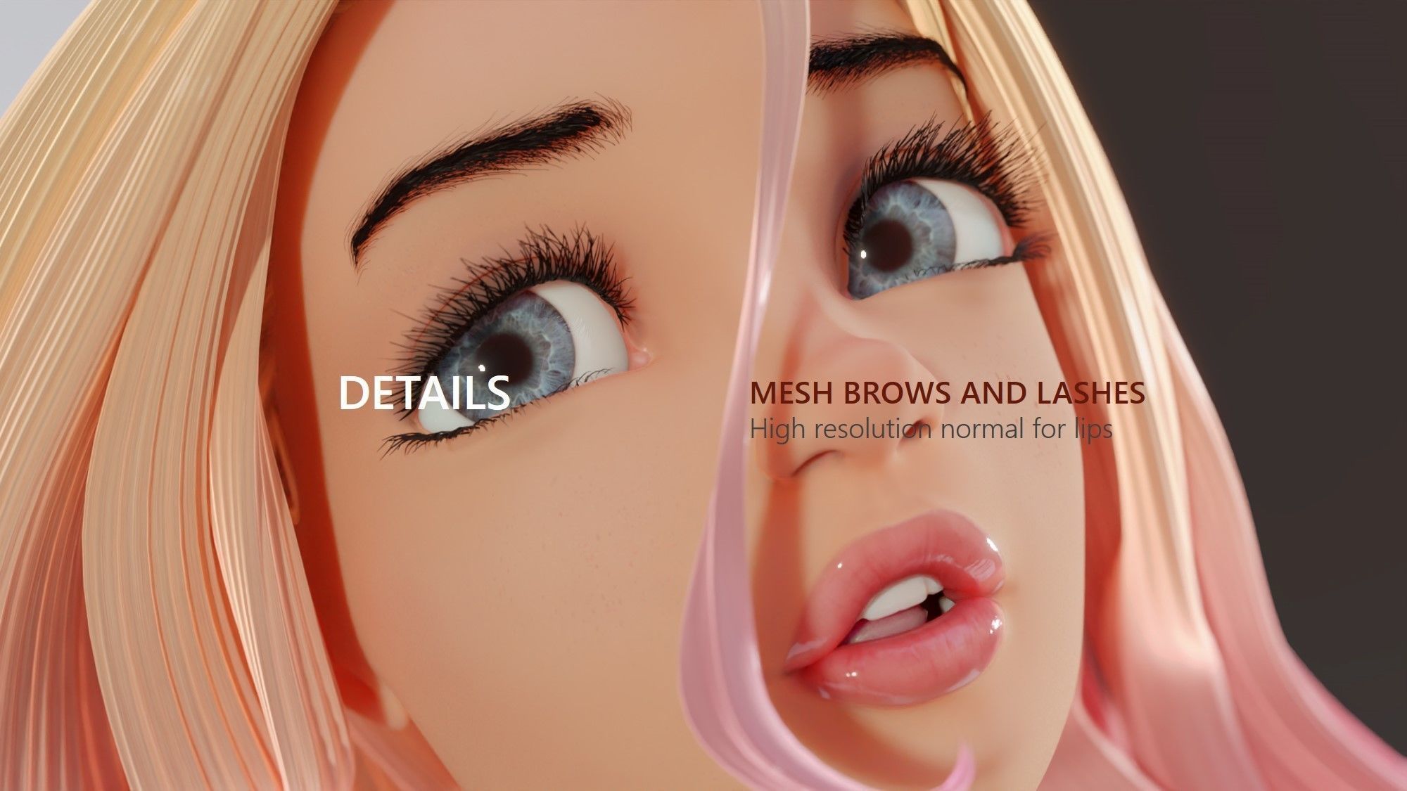 Anya Stylized Digital Actor 3D model_11