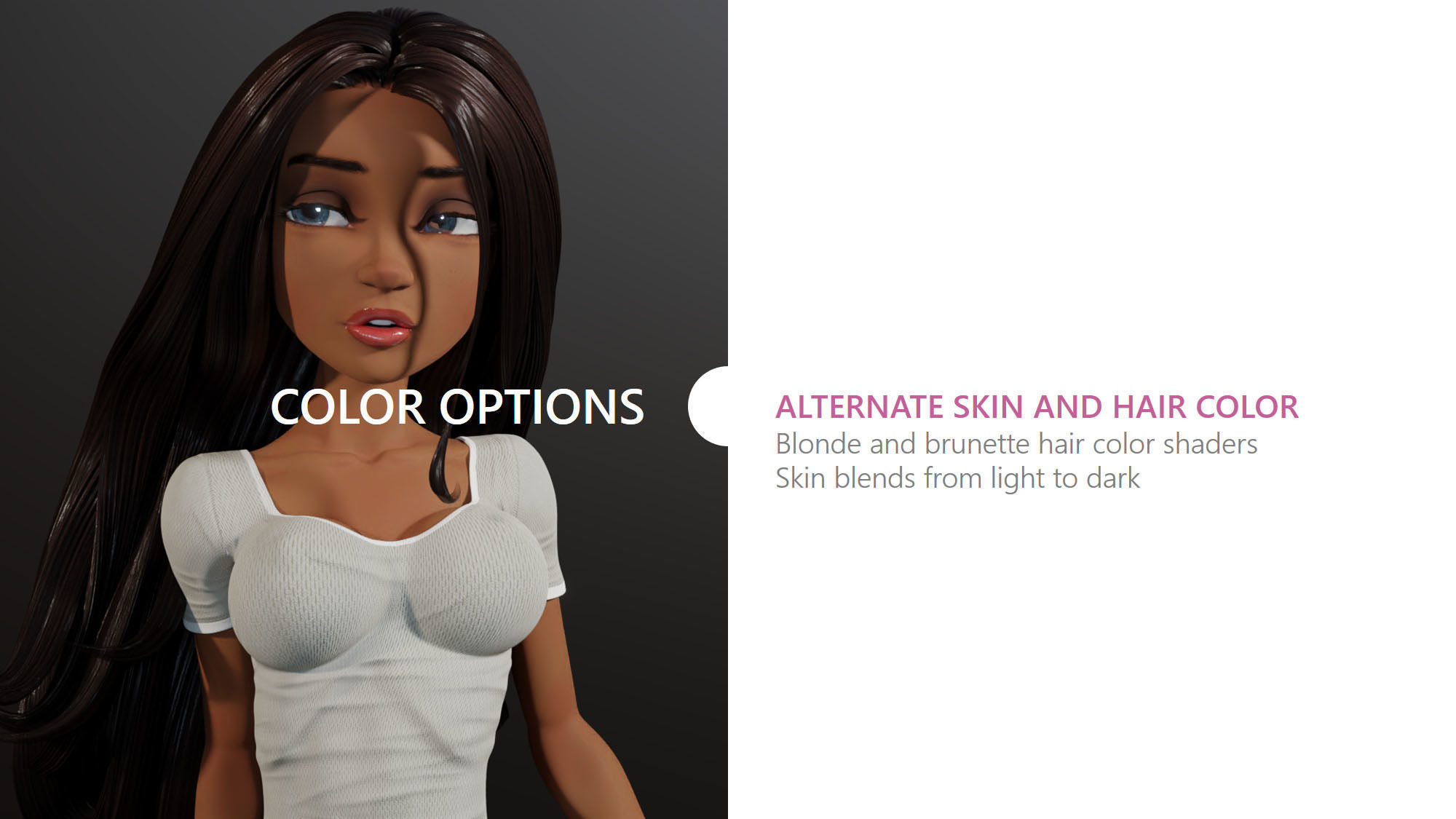 Anya Stylized Digital Actor 3D model_14