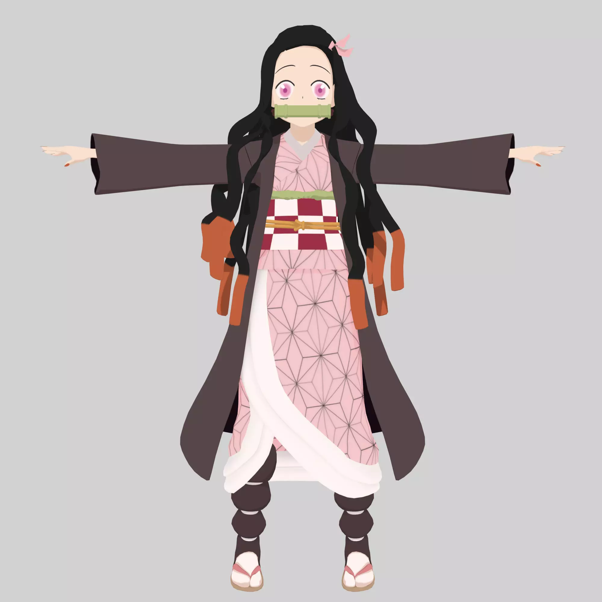 Nezuko - kimetsu no yaiba - Demon slayer Low-poly 3D model