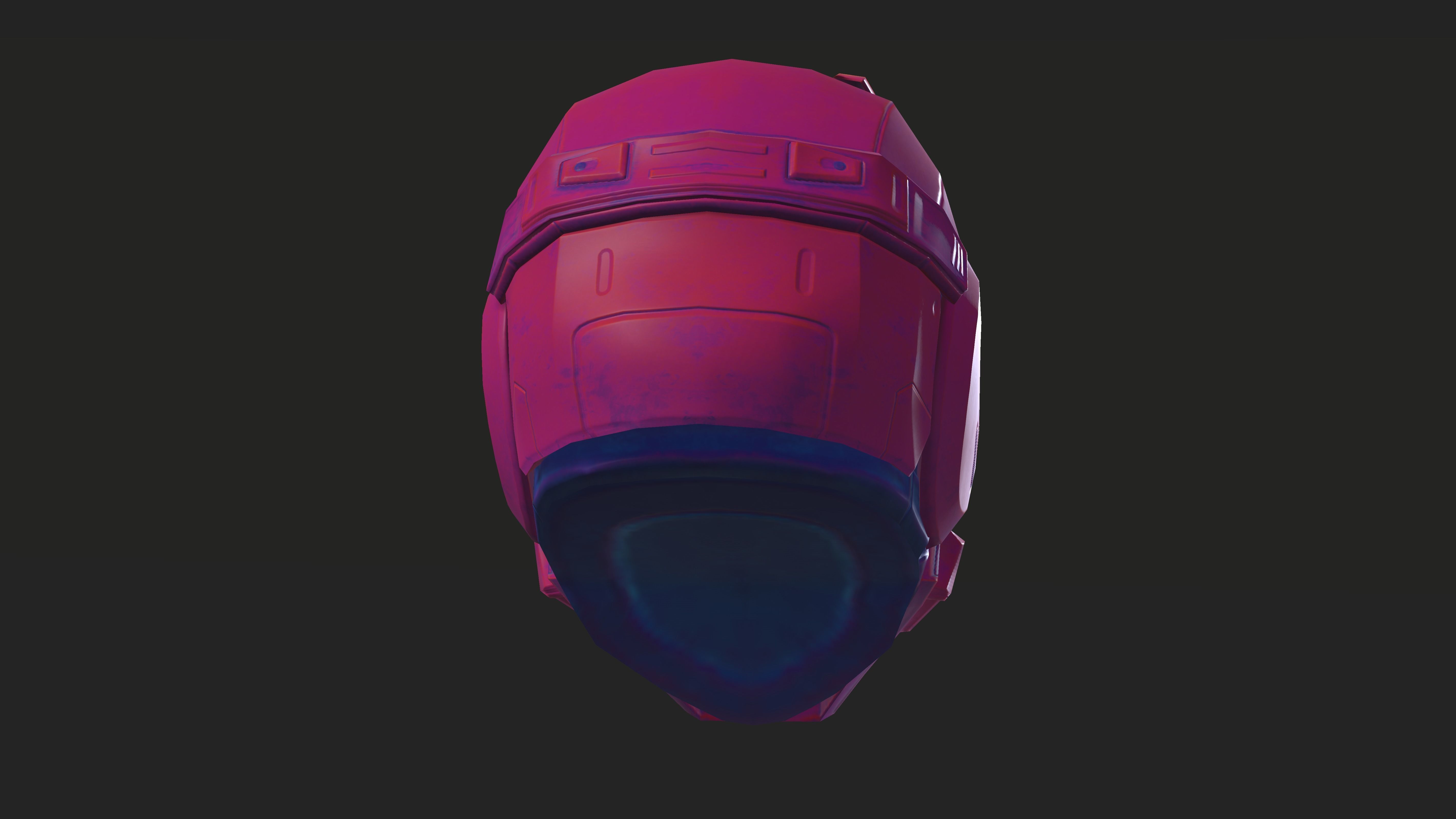 Project 1 - Pink Defender Low-poly 3D model_11