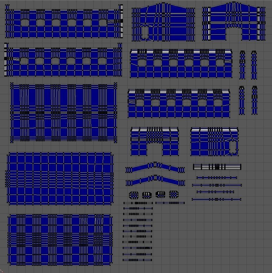 Simple Modern Church Structure Building PBR Textures Low-poly 3D model_19