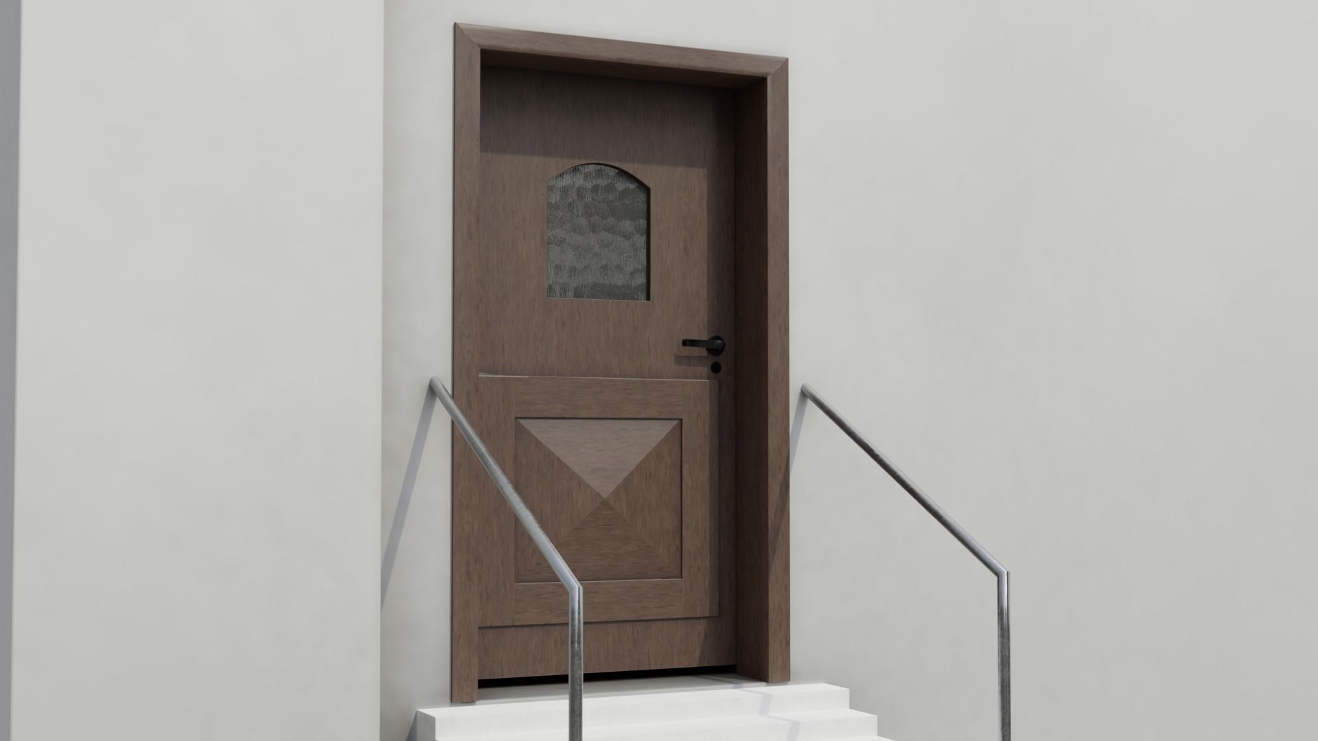 Simple Modern Church Structure Building PBR Textures Low-poly 3D model_7