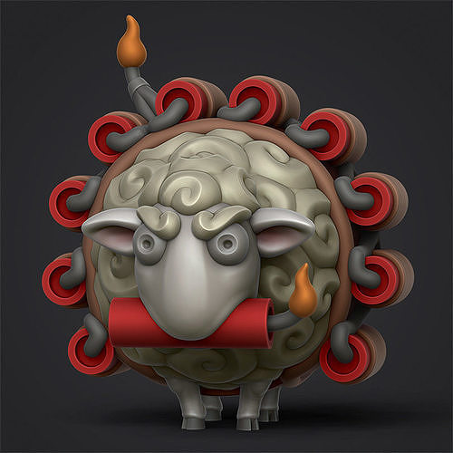 Boom-Sheep sheep 3D print model