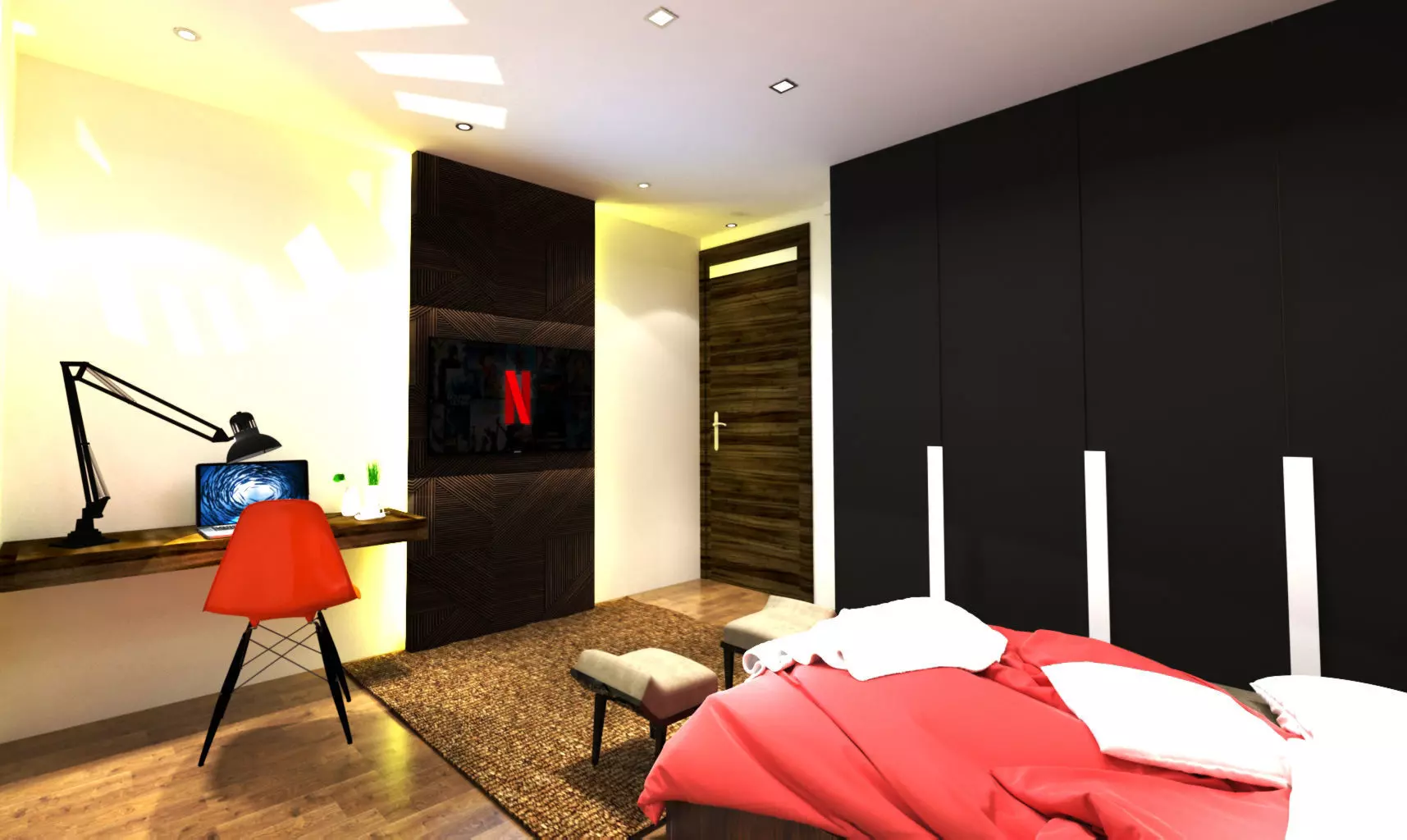 bedroom interior 3D print model