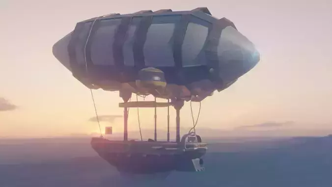 FLYERBANK steampunk hot air balloon