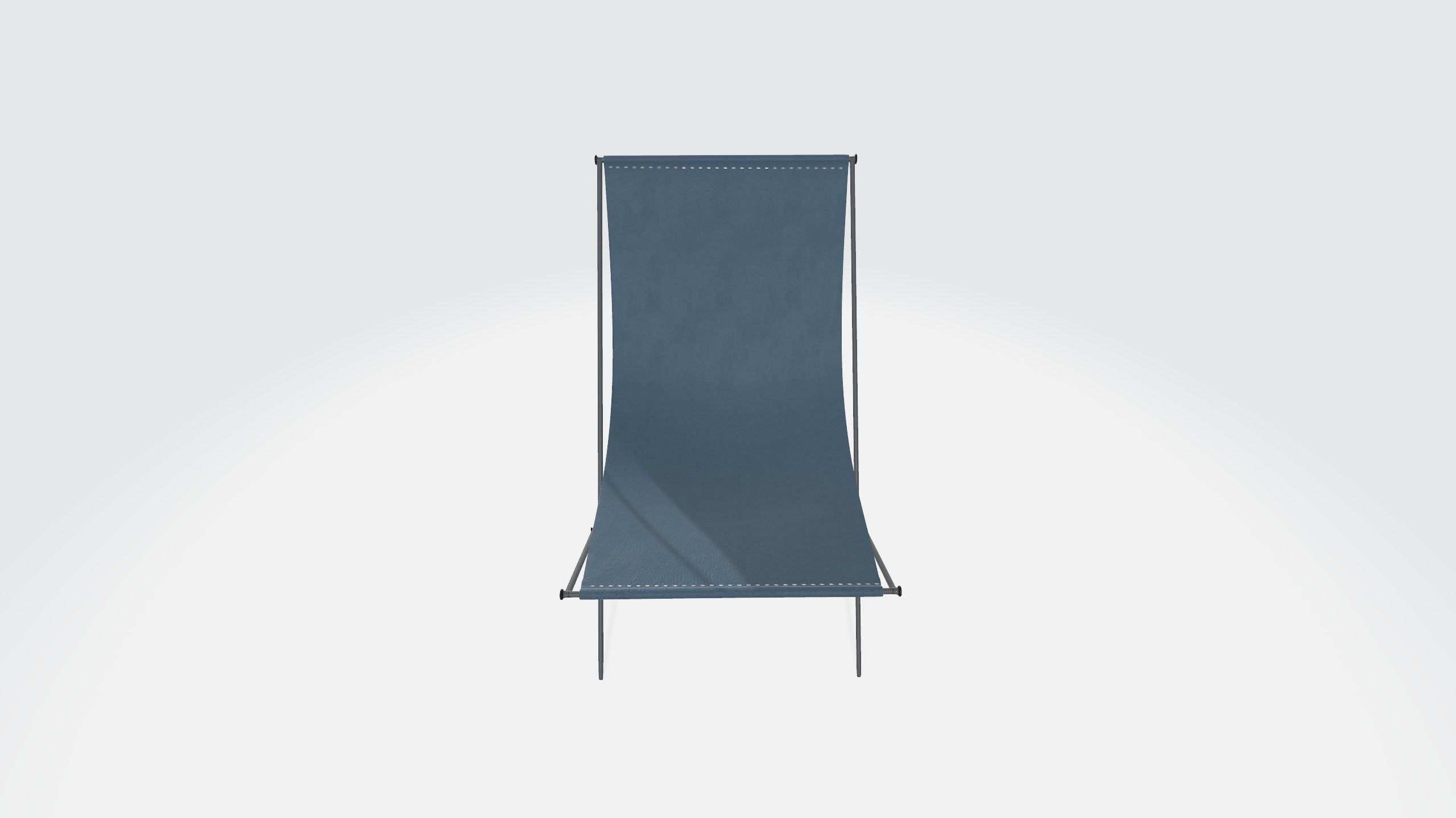 beach chair Low-poly 3D model_6