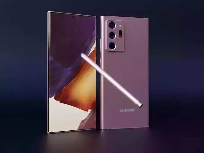 Galaxy Note 20 Ultra - animation 3D model