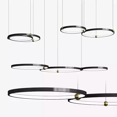 Planetary Rings Chandelier