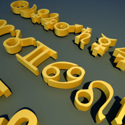Zodiac Magic Symbols 3D model_5