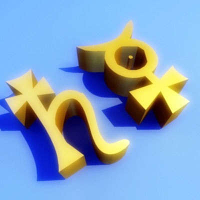Zodiac Magic Symbols 3D model_4