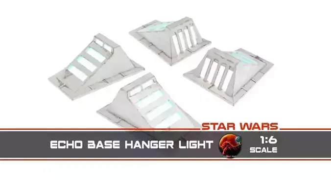 Star Wars Echo Base Hangar light - 1-6 scale Hottoys  3D print model