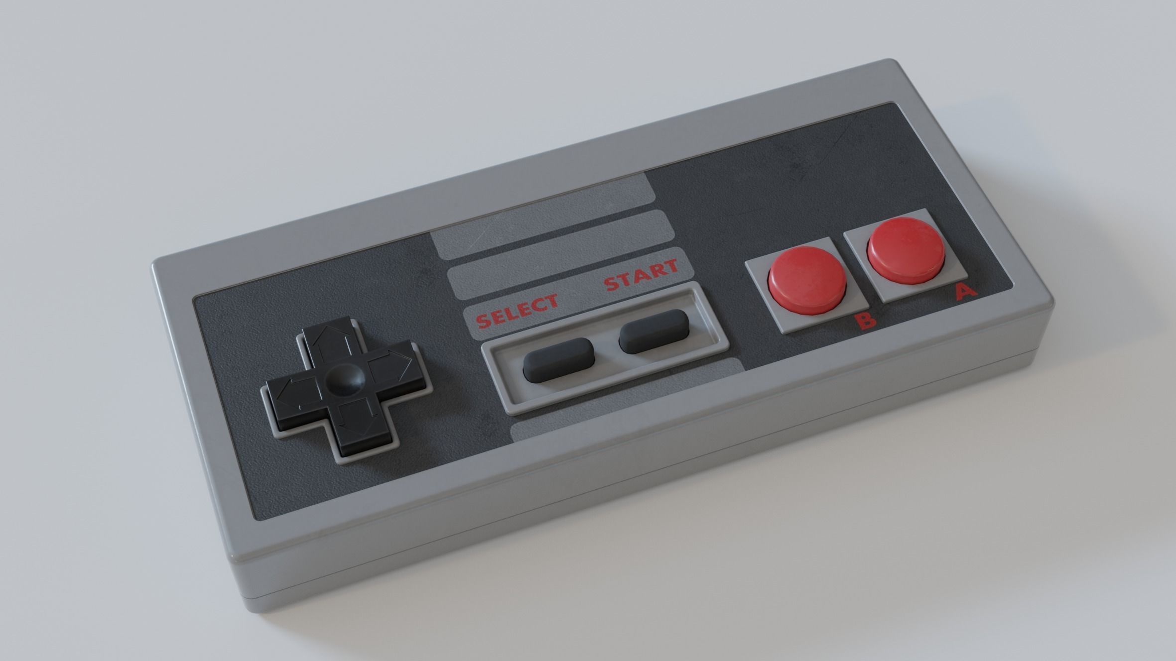 NES Controller Free 3D model_0