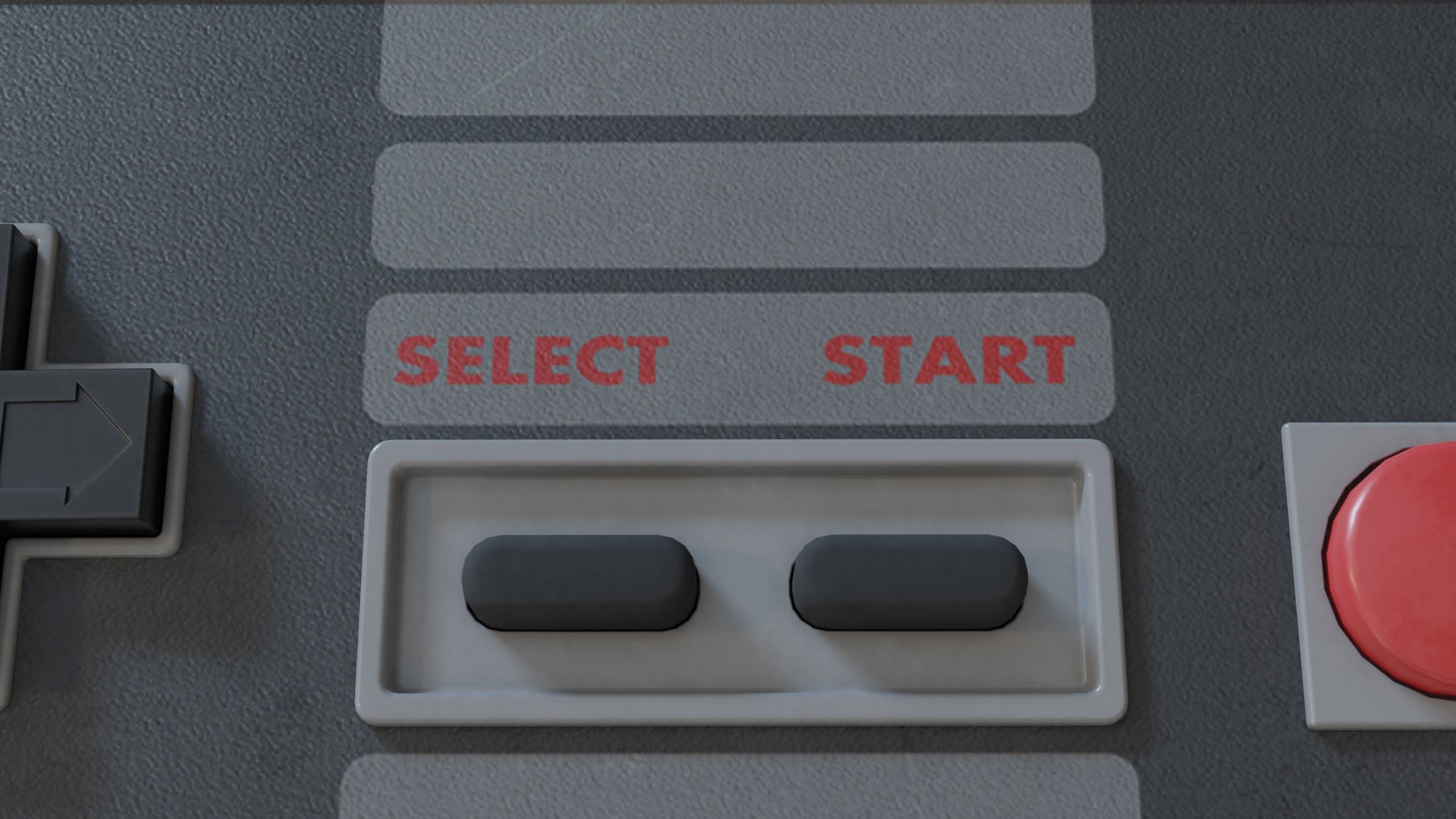NES Controller Free 3D model_4