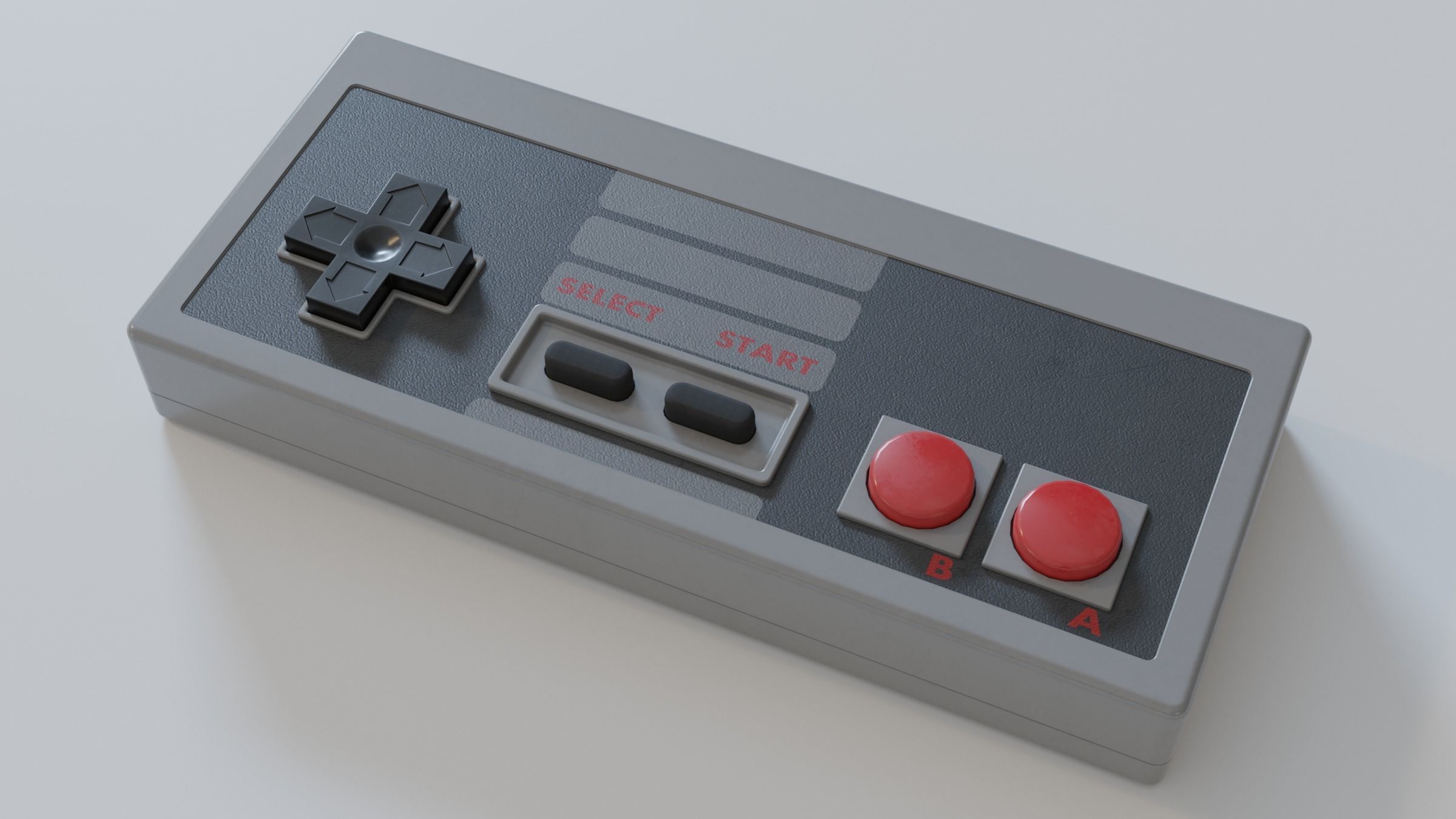 NES Controller Free 3D model_3