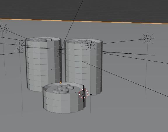 Things three gold coins 3D model_1