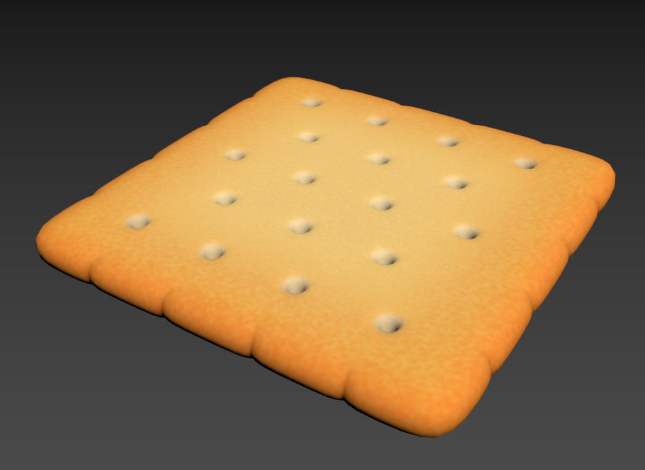 Square Cracker 3D model_13