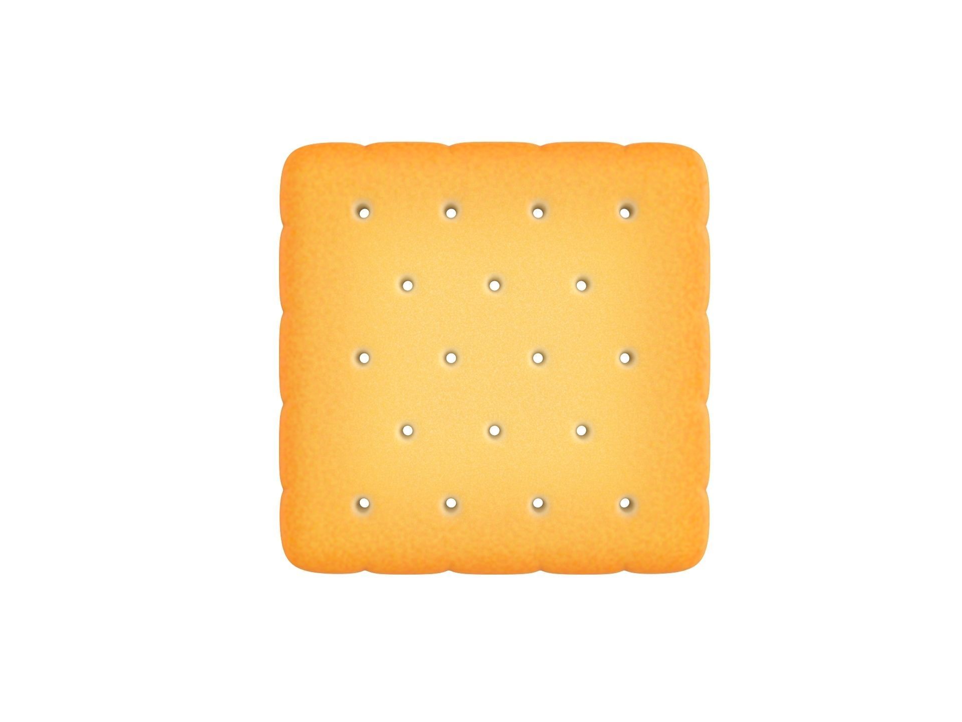 Square Cracker 3D model_1