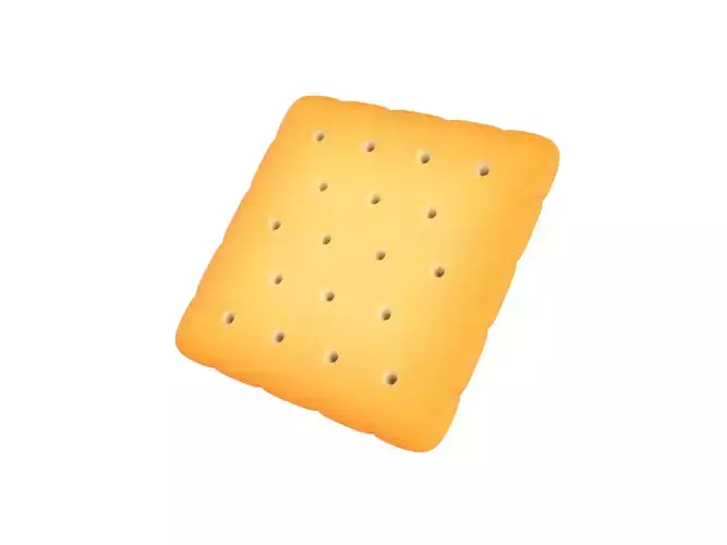 Square Cracker 3D model