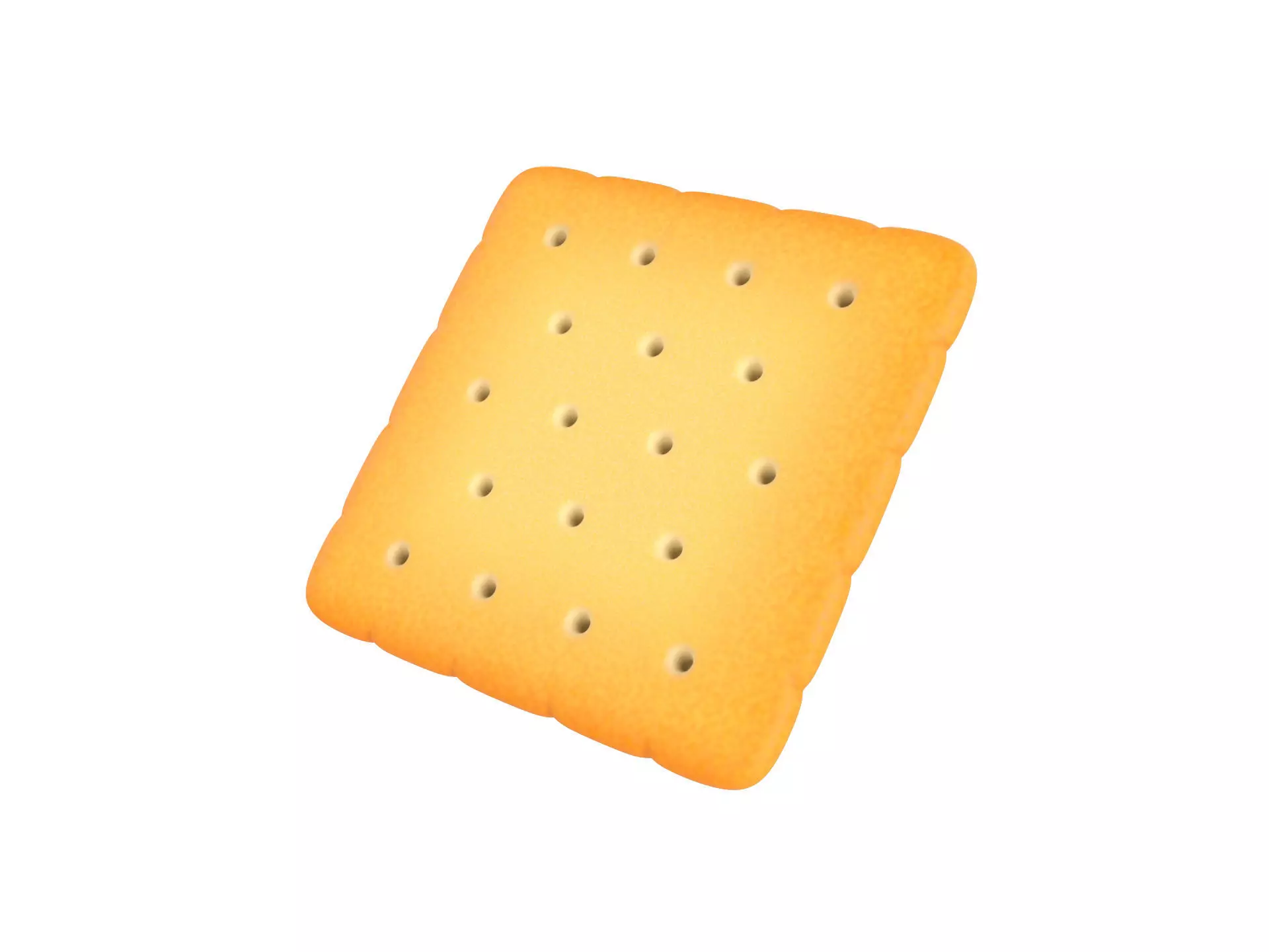 Square Cracker 3D model_0
