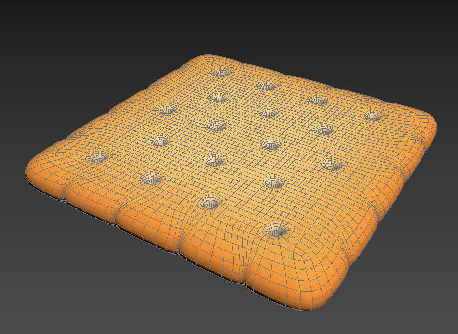 Square Cracker 3D model_15