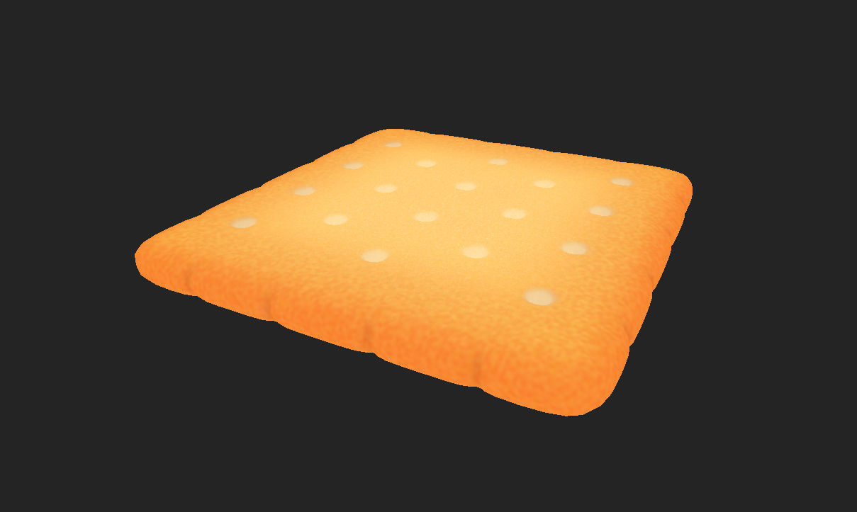 Square Cracker 3D model_7