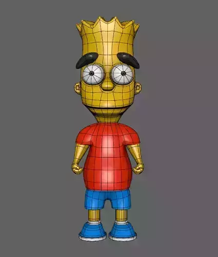 Simpsons Bart 3D print model