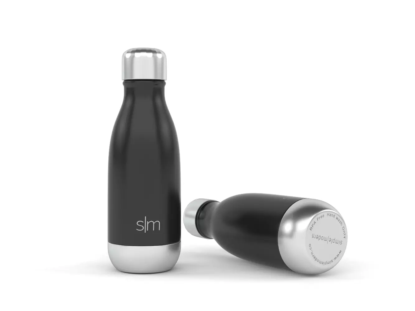 Simple Modern Wave Water Bottle 3D model_0