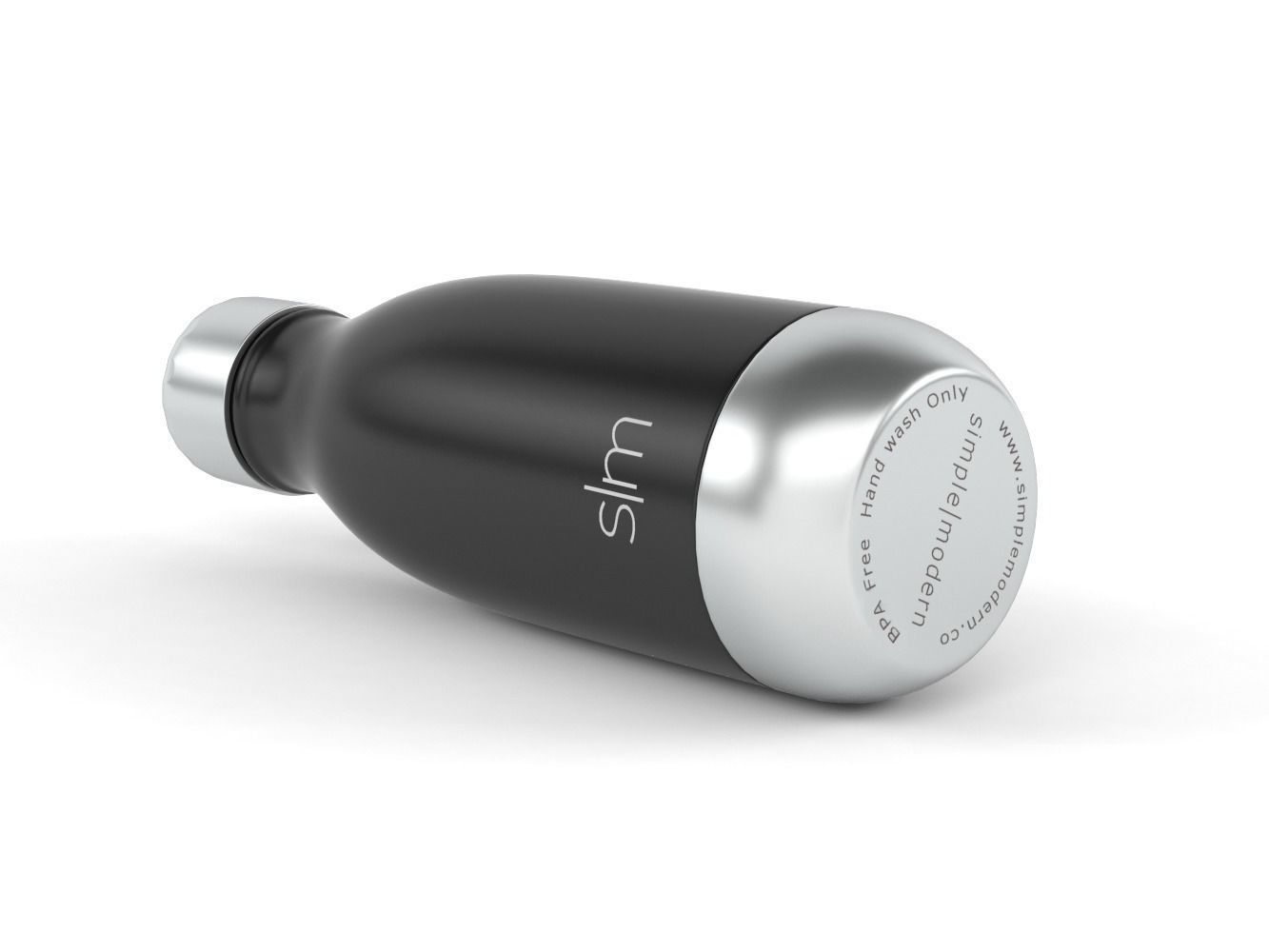 Simple Modern Wave Water Bottle 3D model_2