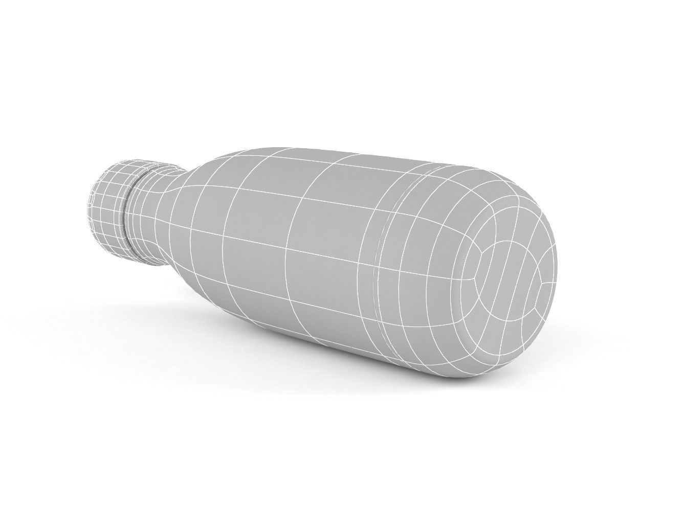 Simple Modern Wave Water Bottle 3D model_7