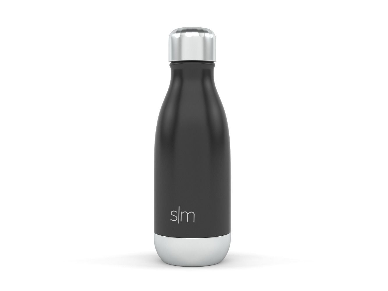 Simple Modern Wave Water Bottle 3D model_3