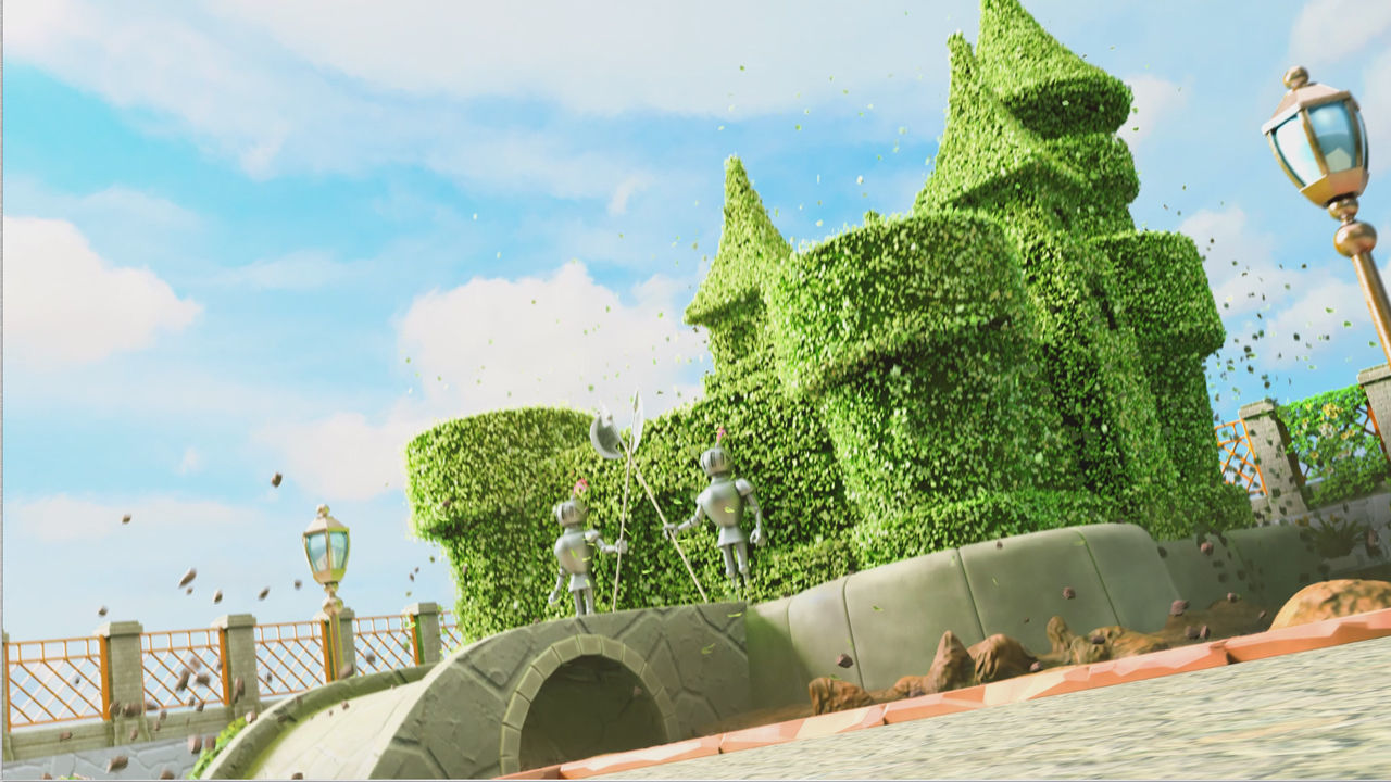 Castle garden 3D model_1