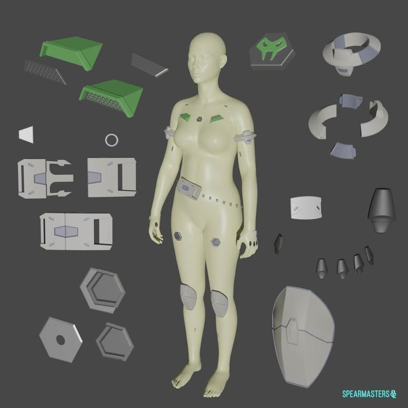 Viper cosplay full kit from Valorant for 3d printing  3D print model_8