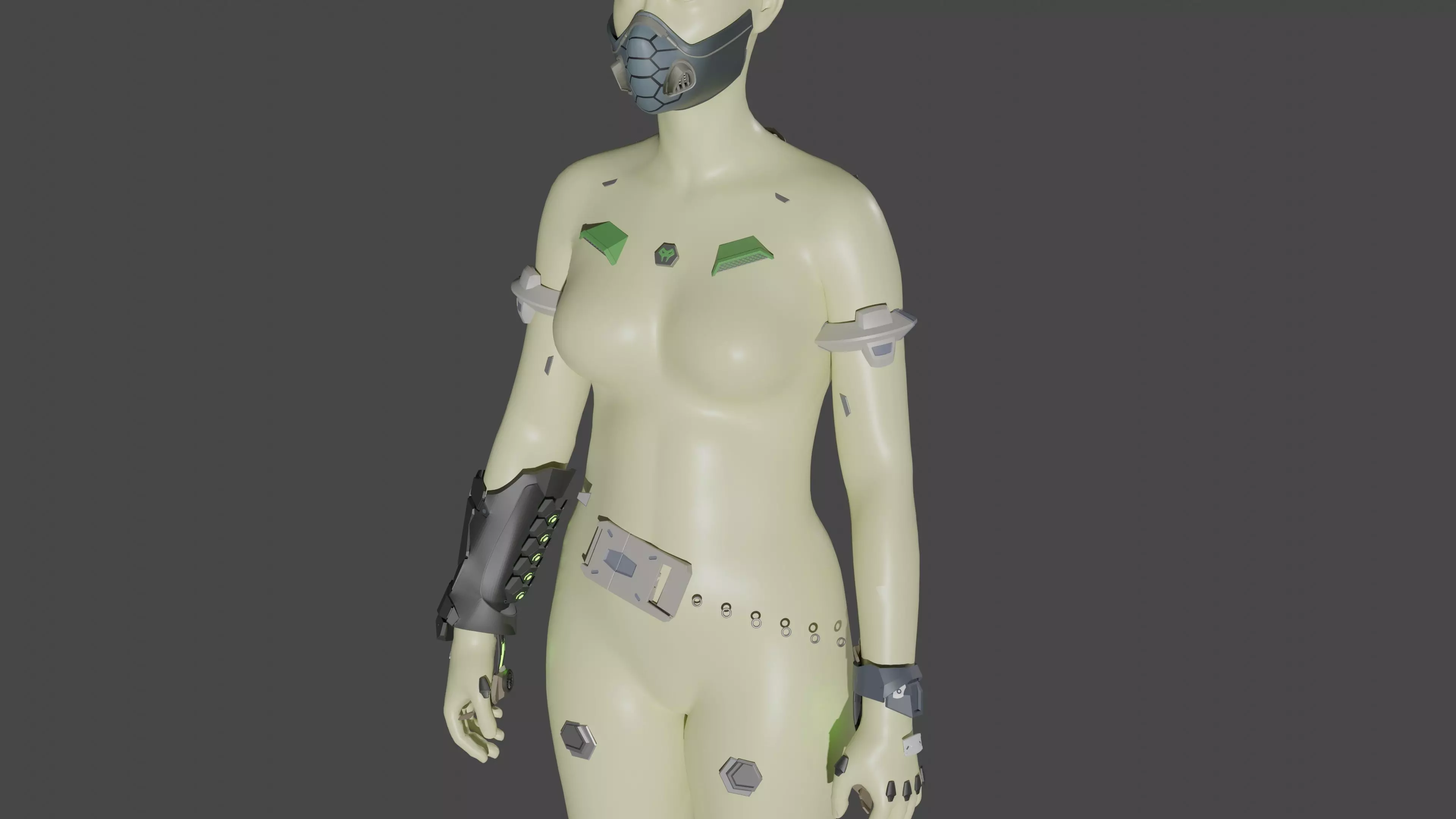 Viper cosplay full kit from Valorant for 3d printing  3D print model_0