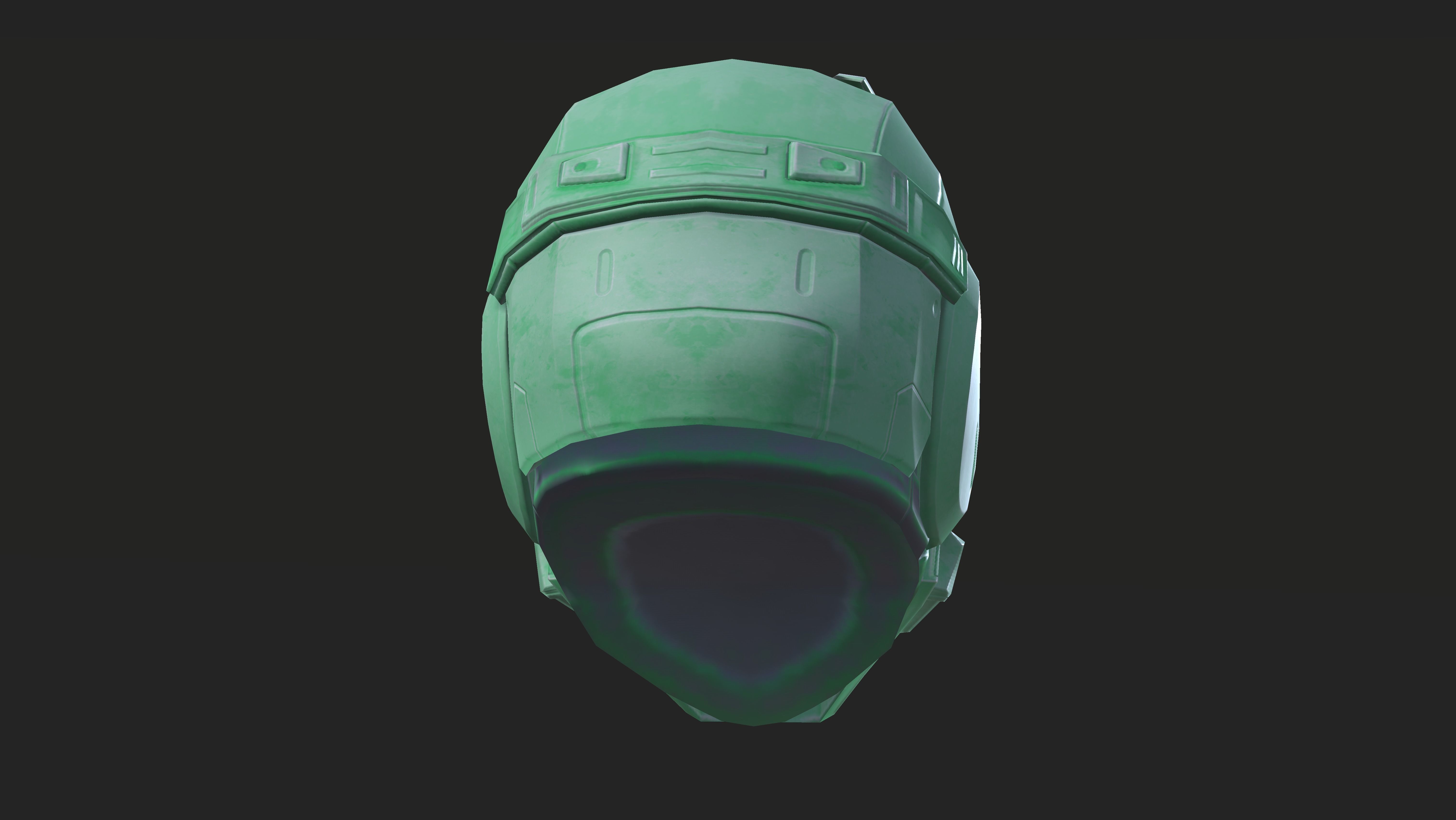 Project 1 - Green Assassin Low-poly 3D model_12