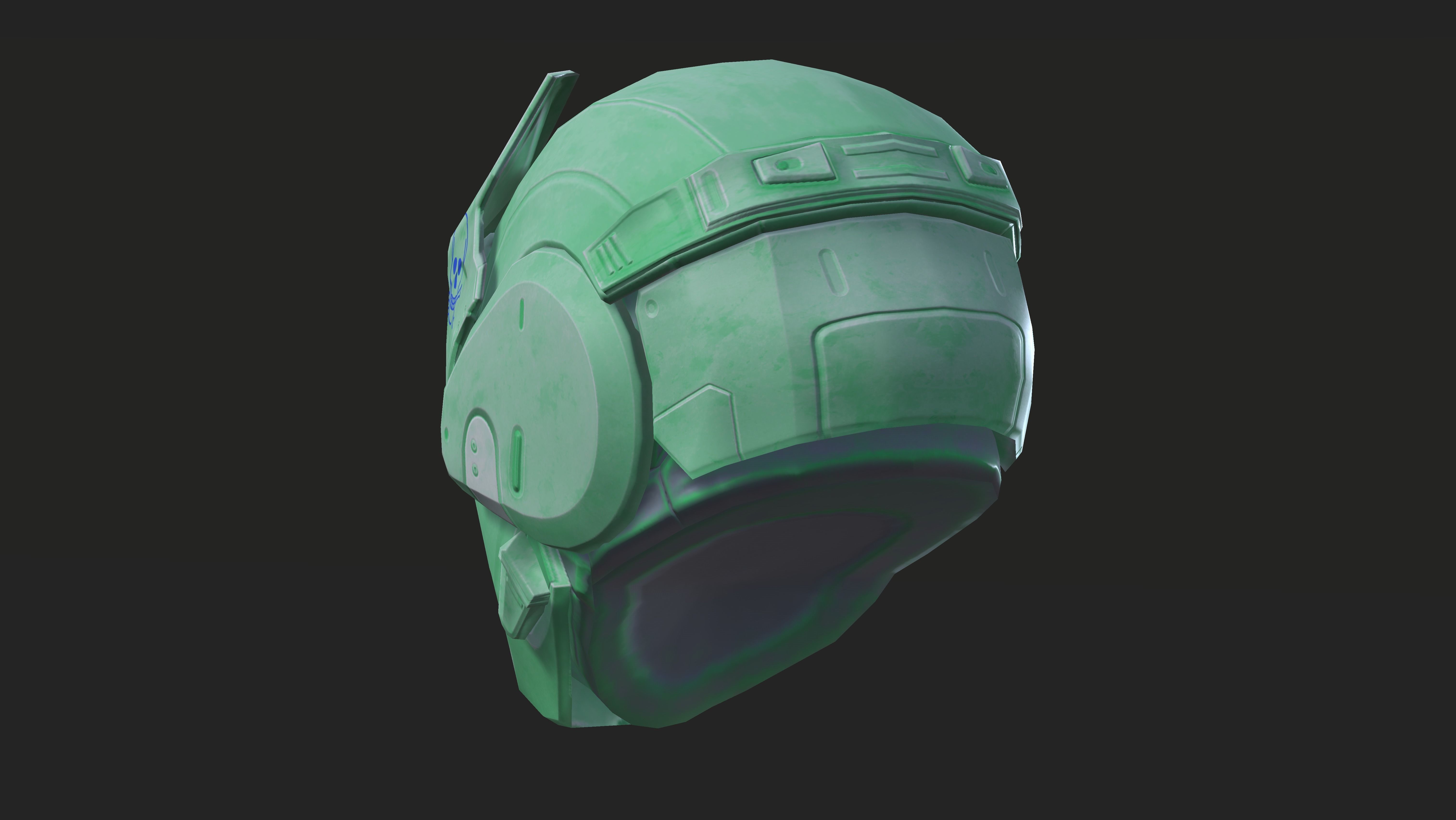 Project 1 - Green Assassin Low-poly 3D model_14