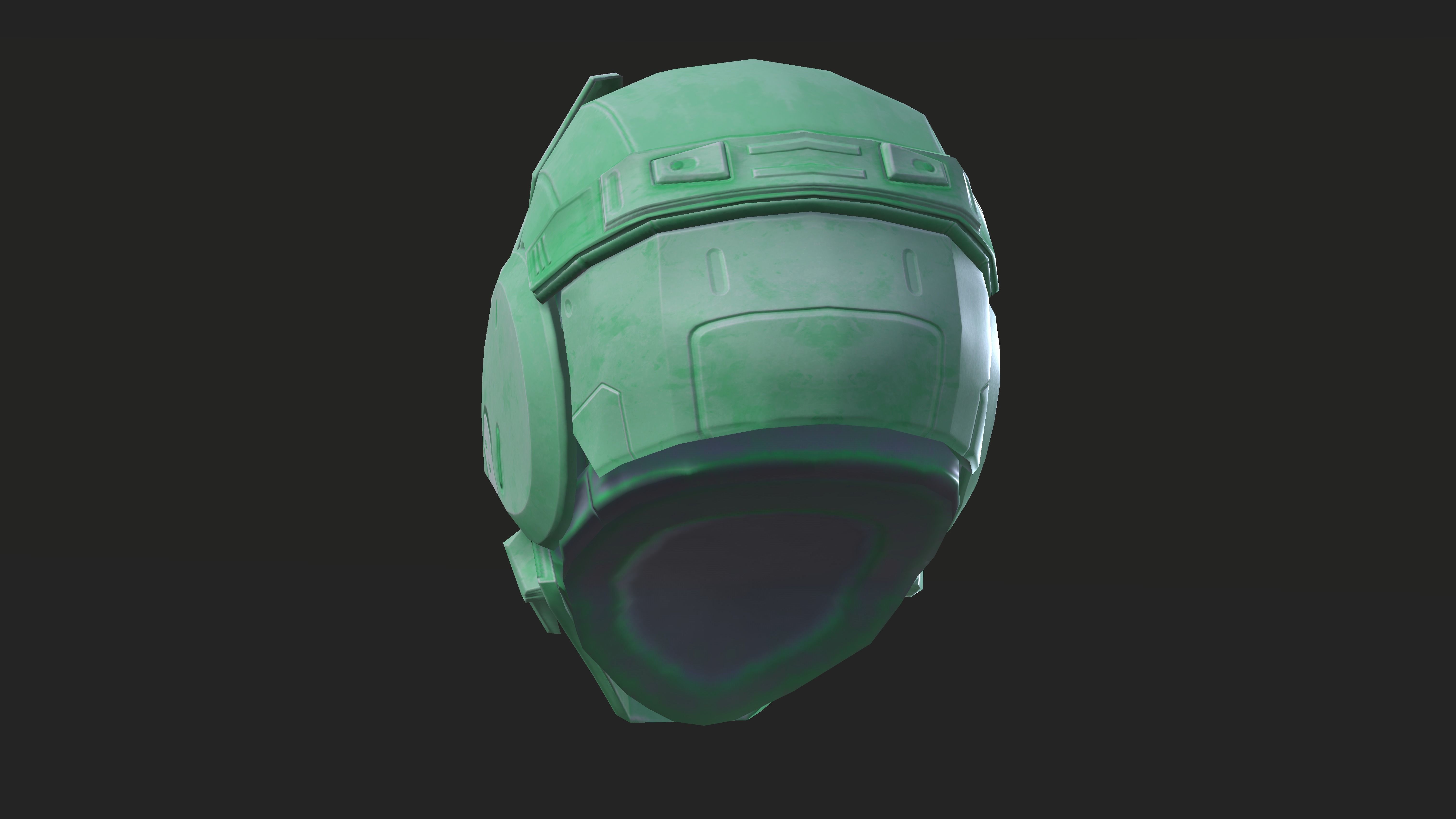 Project 1 - Green Assassin Low-poly 3D model_13