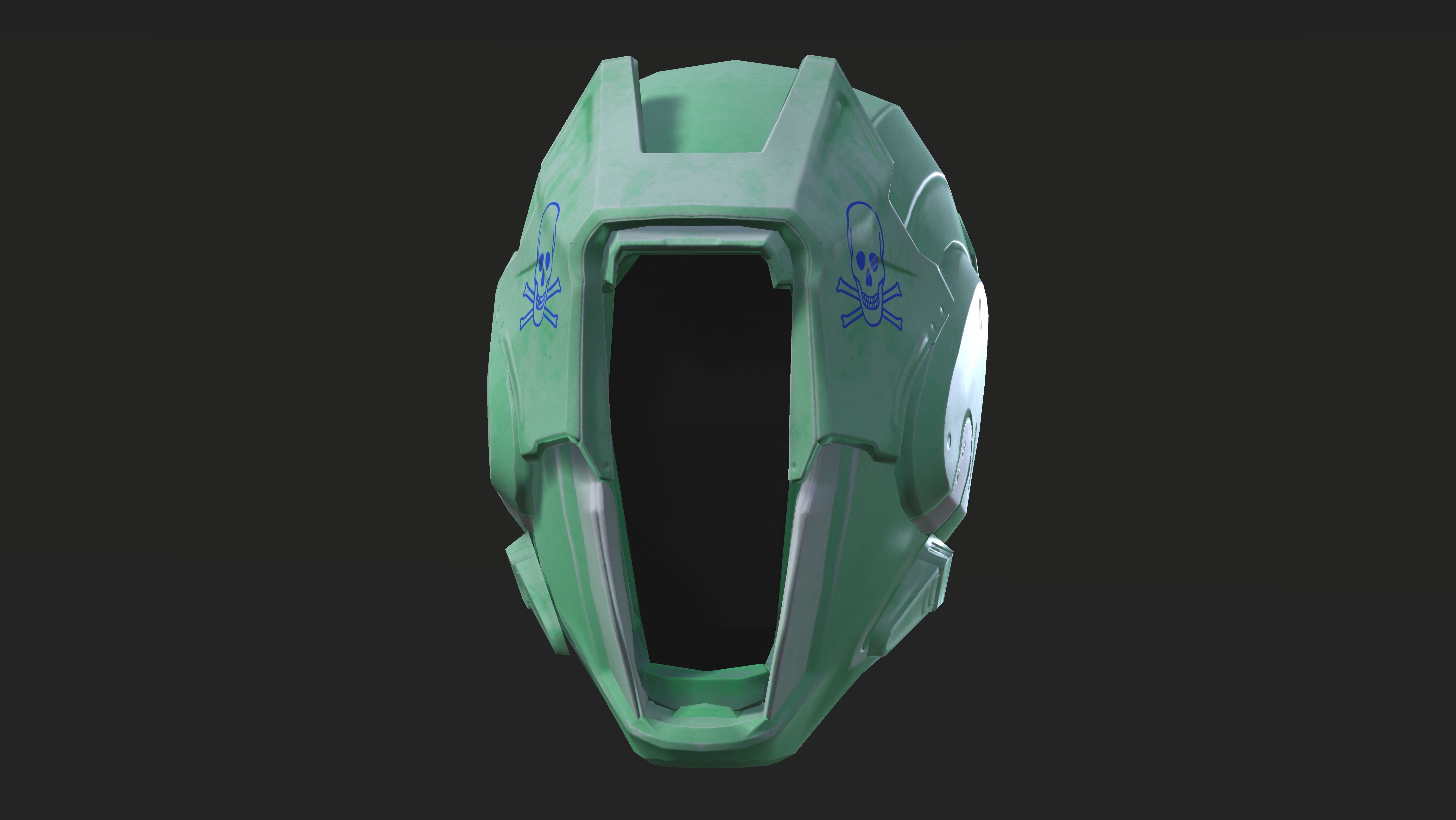Project 1 - Green Assassin Low-poly 3D model_3