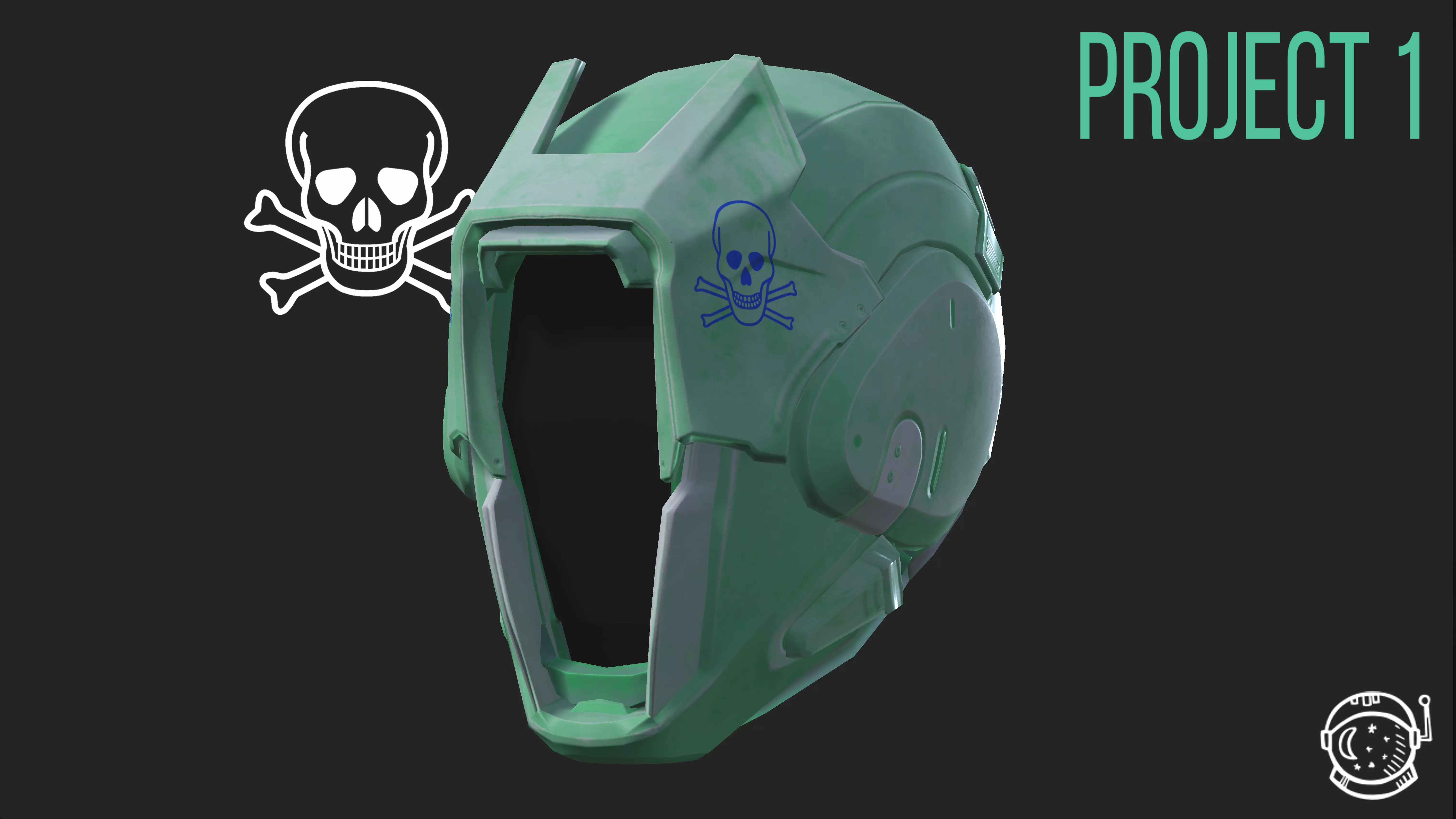 Project 1 - Green Assassin Low-poly 3D model_0