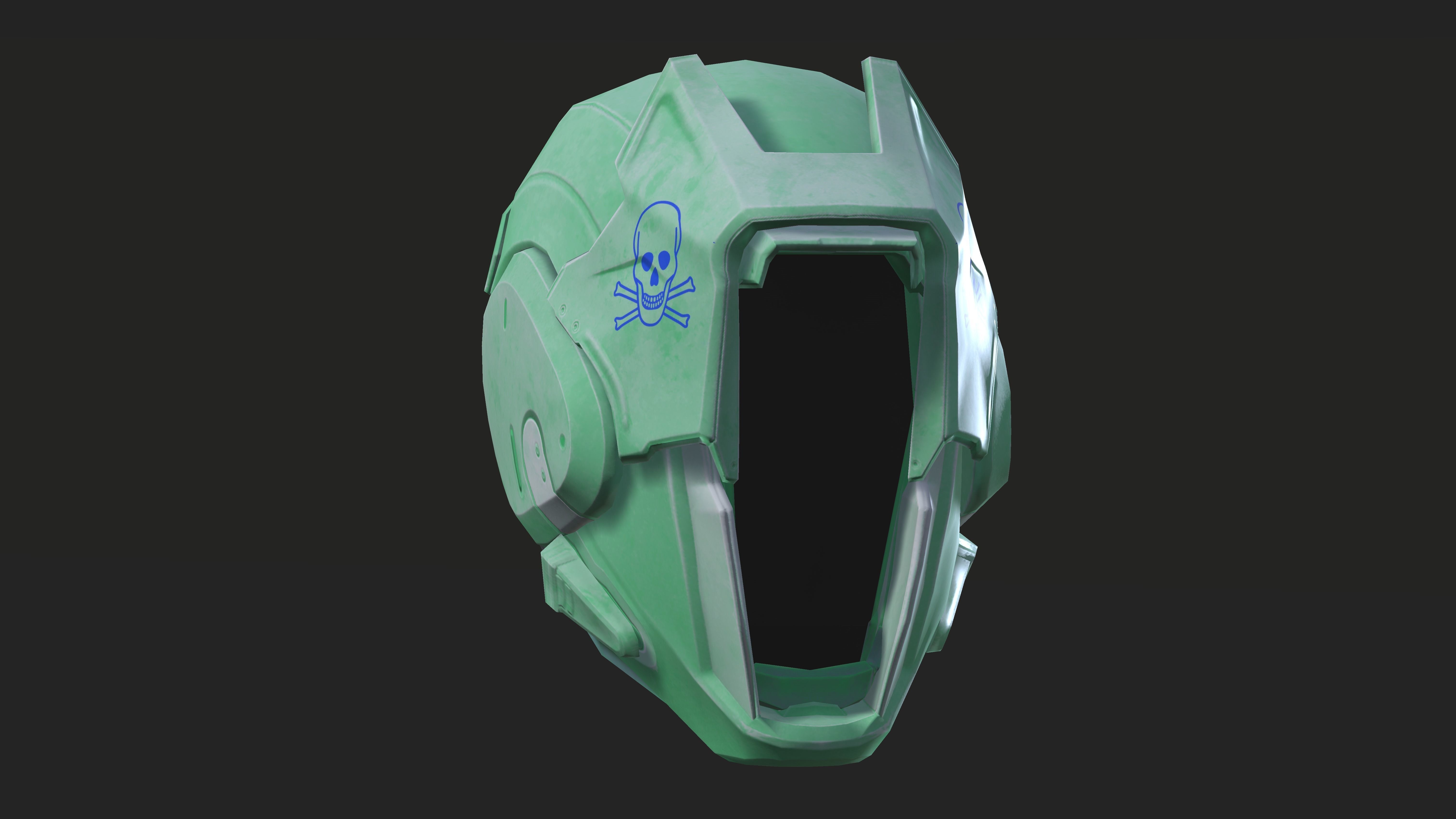 Project 1 - Green Assassin Low-poly 3D model_4