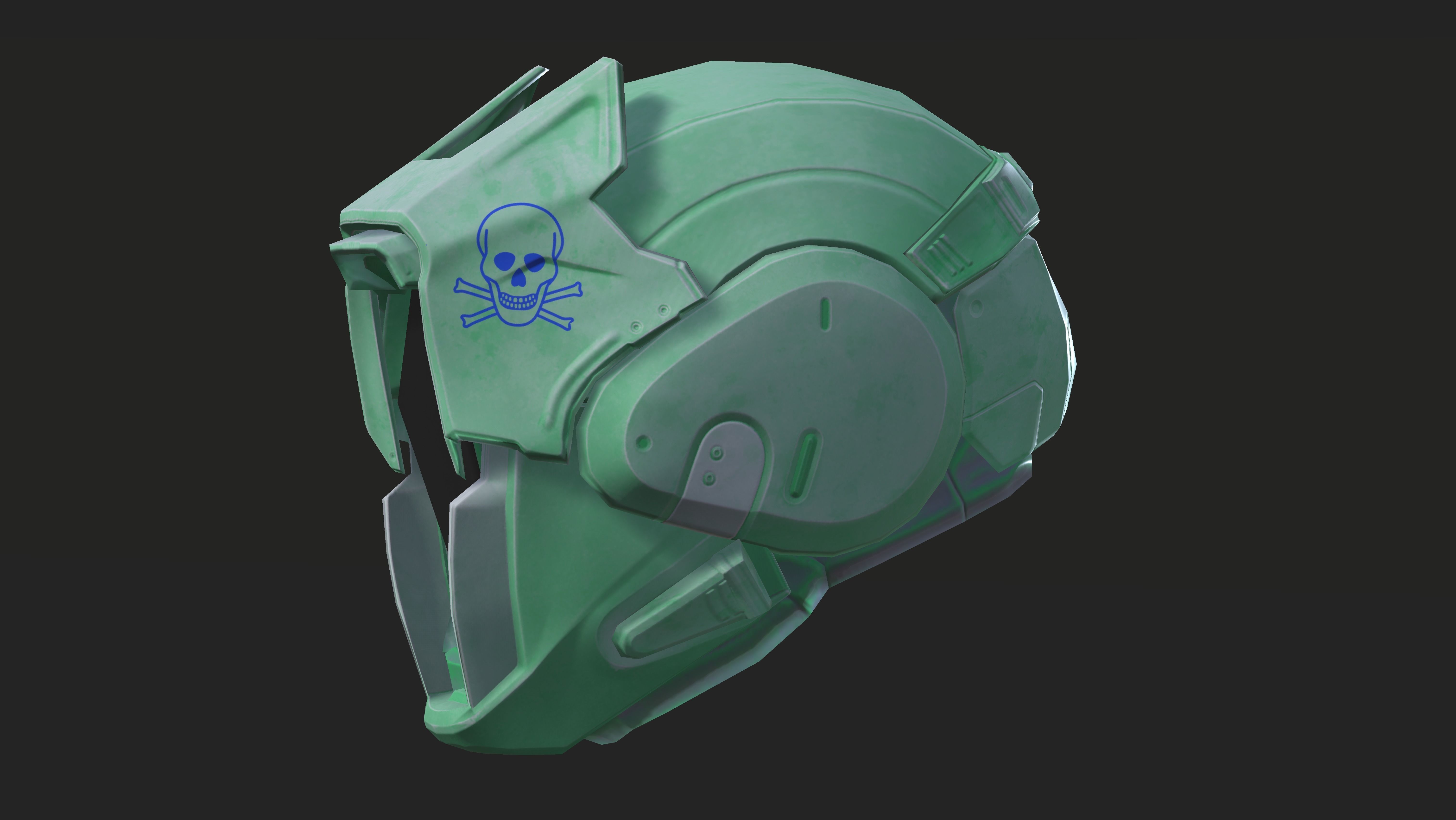 Project 1 - Green Assassin Low-poly 3D model_18