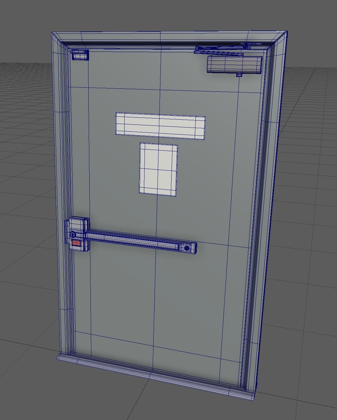 DoorA high-poly model t door 3D model_1