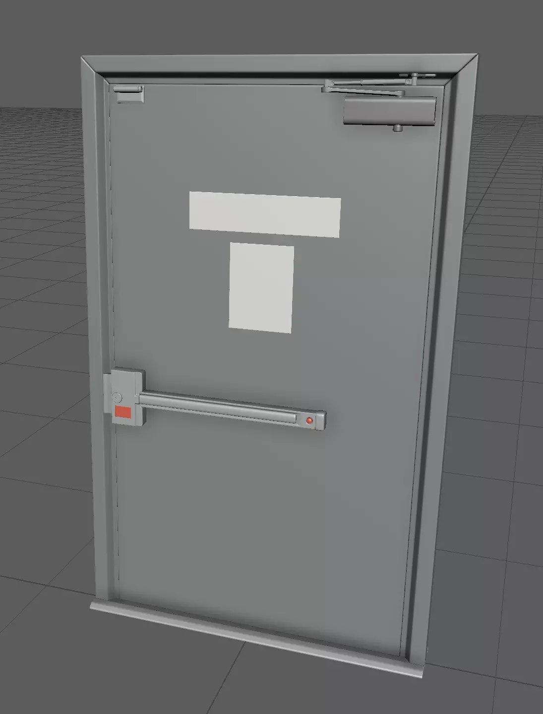 DoorA high-poly model t door 3D model_0